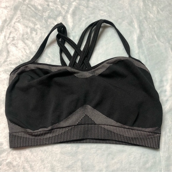 💕2/$20💕 Black & Grey Sports Bra Size Small - Picture 2 of 5